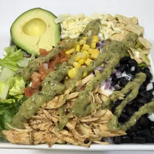 a plate of mexican food