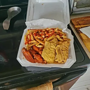 Chicken and Fish Combo.