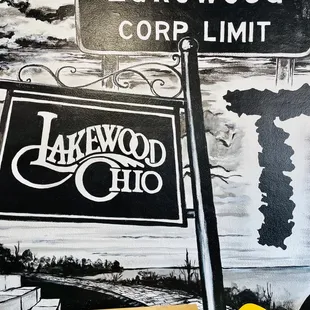 a sign for lakewood corp