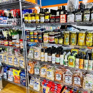 a variety of food items