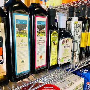 a variety of olive oil