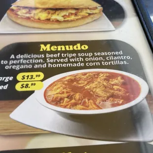 Menudo on the menu