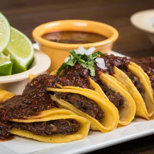 a plate of mexican food