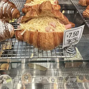 a display of pastries