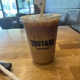 HAZELNUT ICED LATTE