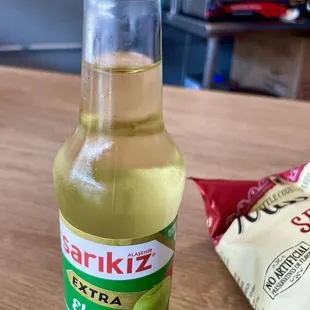 Loved their Turkish soda. This is Sarikiz soda in apple. Apple flavor is potent and refreshing.