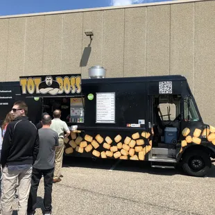 a group of people standing outside