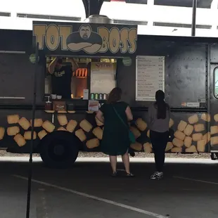 two women ordering food