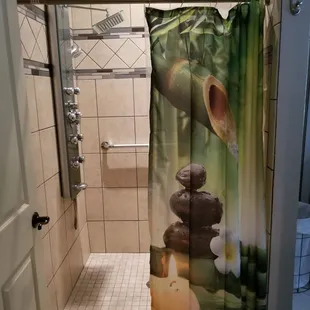 Nice relaxing shower after your Slimming Seaweed Body Wrap!