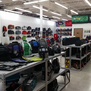 The back room full of bags and shoes!