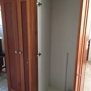 Even the broom closet survived. Eight years!!