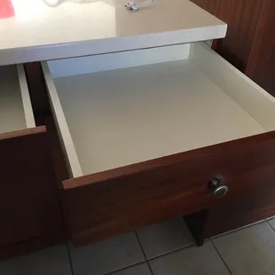 The drawers, inside and out, have held up really well, the "soft close" mechanism included.