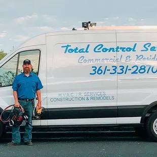 Loaded service vehicle ready to serve you