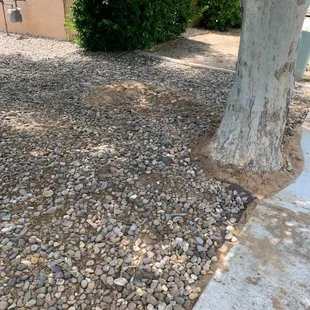 He left the area nice.