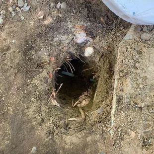 My broken pipe, dang tree!!