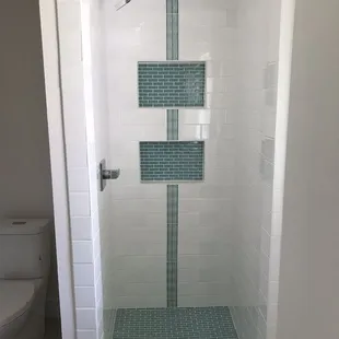 a walk in shower