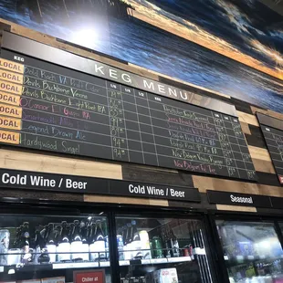 Keg menu