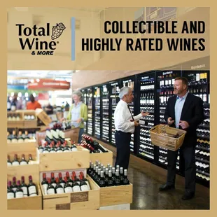 two men in a wine store