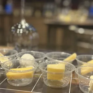 Some of the amazing Boars Head cheeses we tasted