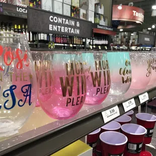 Witty wine glasses