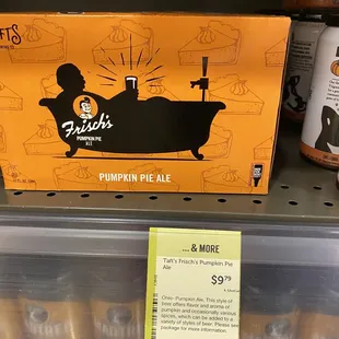 a box of pumpkin pie ale