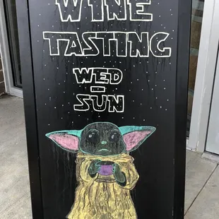 Baby Yoda loves his wine!