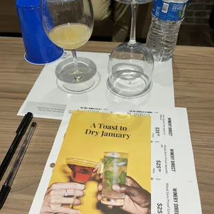 Dry January tasting class
