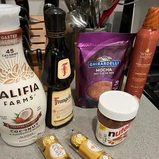 I was able to frangelico hazelnut liqueur only at Total wine.