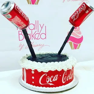 Coca Cola Gravity Cake