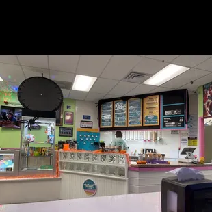 Oder counter with menu.