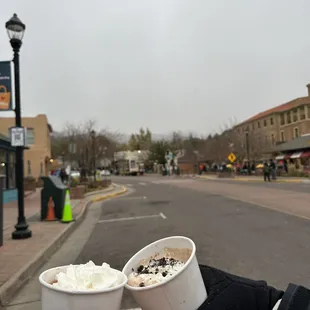 Original and Oreo Hot Cocoa