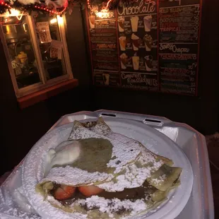 Nutella Strawberry Crepe