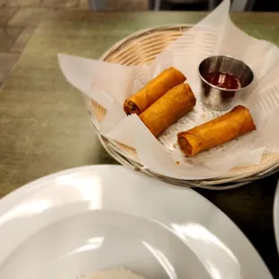 Fried veggies spring rolls