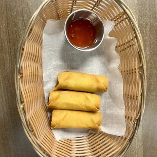 Veggie Spring Rolls with Thai Chili Sauce