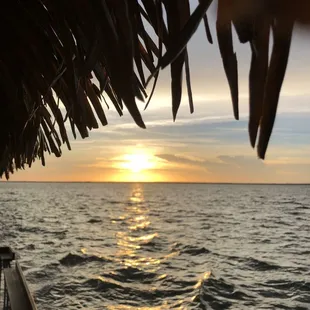 Sunset off the tiki boat