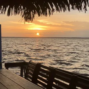 Sunset off the tiki boat