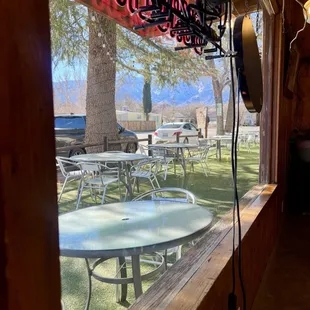 Outside seating