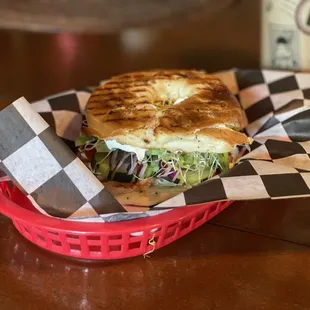 Veggie bagel