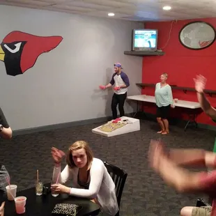 Corn hole room