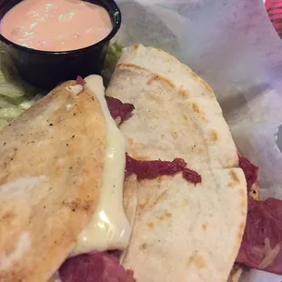 Rueben tacos, yummy!