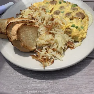 Hot Sausage Omelet