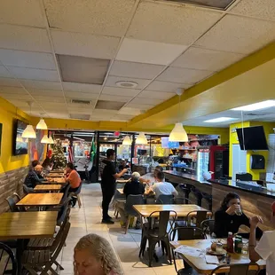 the interior of a restaurant