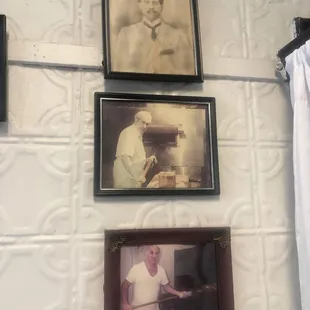 Old photographs of Antonio "Totonno" Pero and Gennaro "Jerry" Pero