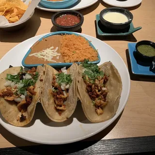 Chicken Chorizo Tacos