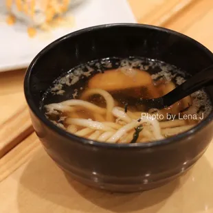 Mini Udon ($8) - Half-size udon with crunchy tempura batter
