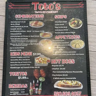 Full Menu