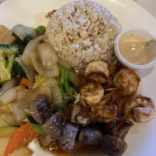 Shrimp and NY Steak Hibachi