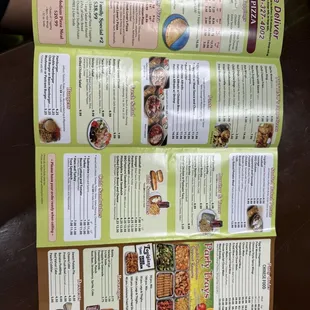 the menu