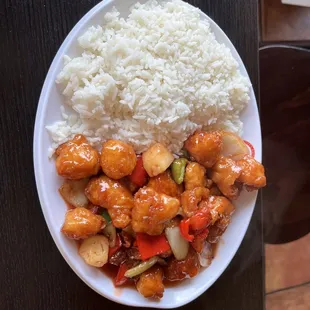 Orange Chicken White rice