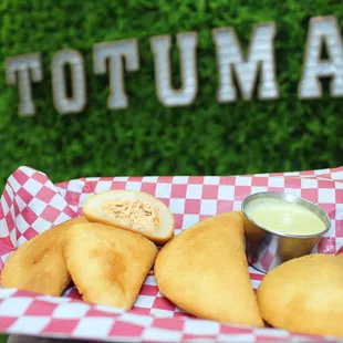 a basket of fried food